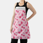 Cherry Sweet Valentine Apron | Editable Cute Cherr エプロン (インサイチュ)
