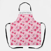 Cherry Sweet Valentine Apron | Editable Cute Cherr エプロン (正面)