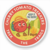 Cherry Tomato Trekkers Trek The Trails シール (正面)