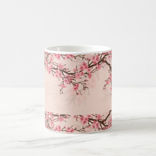 Cherry Tree Blossom - Sakura Branch コーヒーマグカップ (中央)