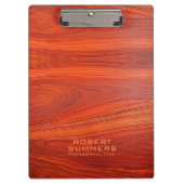 Cherry Wood Custom Typography クリップボード (正面)