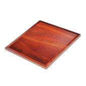 Cherry wood texture custom monoram. タイル (側面)