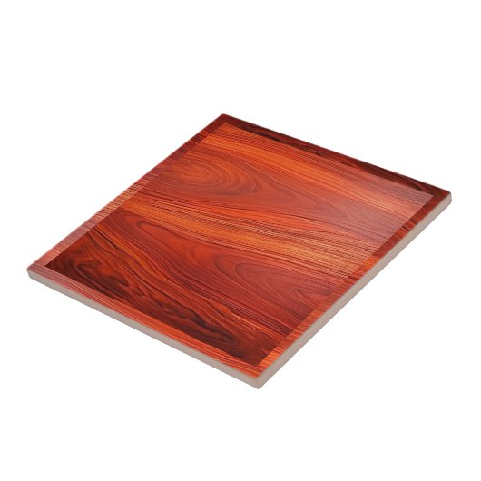 Cherry wood texture custom monoram. タイル (側面)