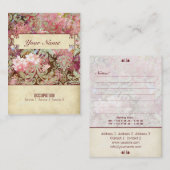 CherryBlossom No.47 – ビジネス,プロファイルカード 名刺 (正面/裏面)