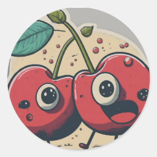 CherryCheerスタンプ ラウンドシール