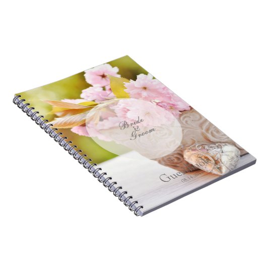 Cherryflows editable結婚's guest book ノートブック (右側)