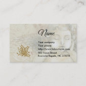 Cherubおよび金ゴールドバラ名刺 名刺 (正面)