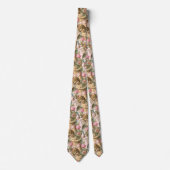 Cherubとビクトリアンバラ、ピンクフローラ ネクタイ (正面)