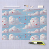 Cherubとcupidsは余波を愛している。空のハート 薄葉紙 (クラフト)