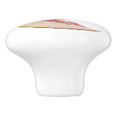 Cherubピンクセラミックプル セラミックノブ (側面)