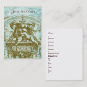 Cherubフランスのヴィンテージスタイルビジネスプロファイルカード 名刺 (正面/裏面)