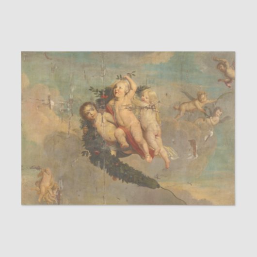 Cherub動揺してアートエンジェルデクページ紙 薄葉紙 (正面)