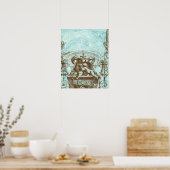 Cherub Angel French Architecture Poster Banner ポスター (キッチン)