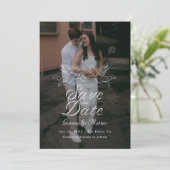 Cherub Cupid Couple Holding Heart Wedding Photo セーブザデート (スタンド正面)