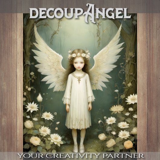 Cherub Doll - Decopage - 薄葉紙