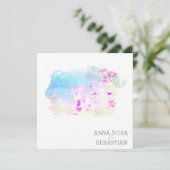 *~* Cherub Flower AR12 QR写真RSVP 結婚's 招待状 (スタンド正面)