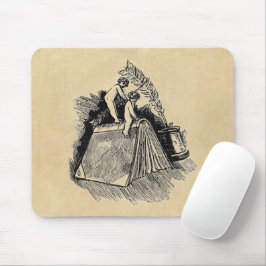 Cherub on 書's Desk マウスパッド