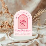 Cherub & Pink Bowコケモダンット30th Birthday 招待状<br><div class="desc">Cherub & Pink Bowコケモダンット30th誕生日招待状</div>