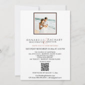 *～* Cherub QR写真AR6 RSVP 結婚's 招待状 (裏面)