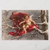 CHERUB、WINTER TREE、BIRDS CHRISTMAS Parchment 便箋 (裏面)