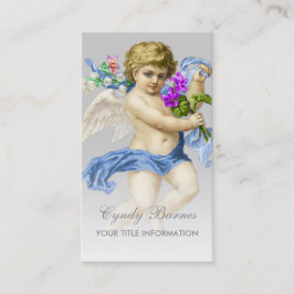 Cherub with Blue Sash on Any Color Business Card 名刺