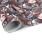 Cherubic Anime Angel – 天使、かわいい、 ラッピングペーパー (ロールコーナー)