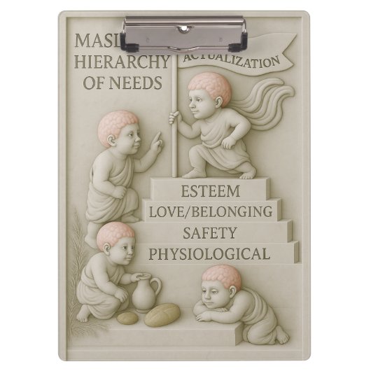 Cherubic Kids on Maslow's Hierarchy of Needs クリップボード (正面)