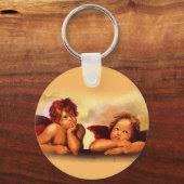 Cherubs, Angels, After Raphael:オリジナルのアートワーク キーホルダー (正面)
