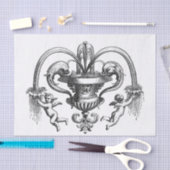 Cherubs Decopageとのヴィンテージ画像 薄葉紙 (クラフト)