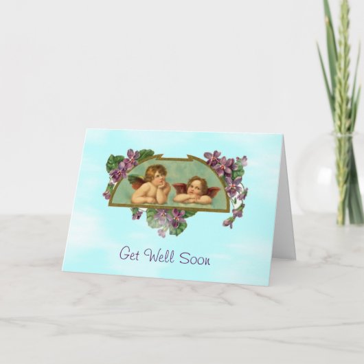 Cherubs Get Well Soonカード カード (正面)