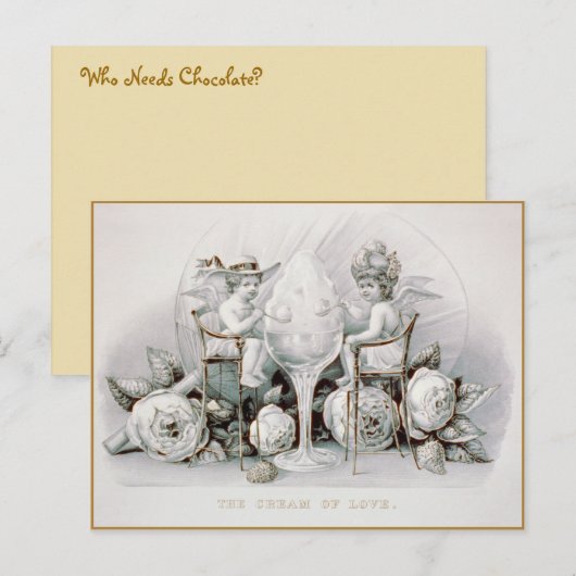 Cherubs & Ice Cream: Valentine – ポストカード (正面/裏面)