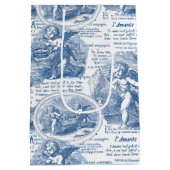 Cherubs in Loveヴィンテージブルートワフランスのール ミディアムペーパーバッグ (裏面)