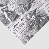 Cherubs in Love Romantic French Toile de Jouy 薄葉紙 (詳細)