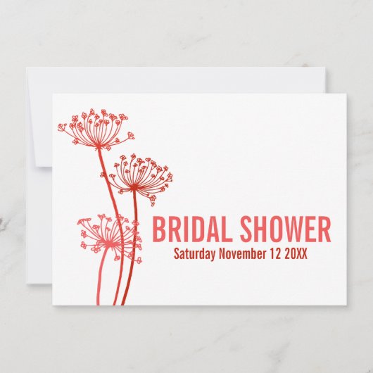 Chervilグラフィックモダンスのブライダルシャワー招待状 招待状 (正面)