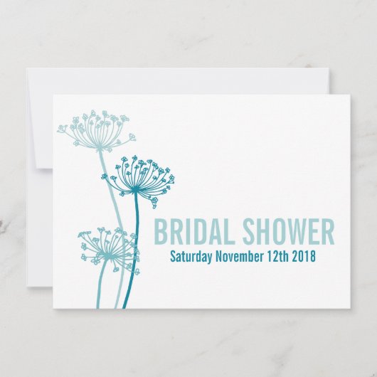 Chervilグラフィックモダンスのブライダルシャワー招待状 招待状 (正面)