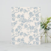 Chery blossom branches in blue and off white (スタンド正面)