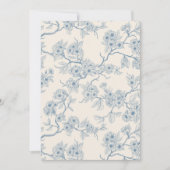 Chery blossom branches in blue and off white (正面)
