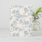 Chery blossom branches in blue and off white (スタンド正面)