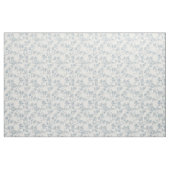 Chery blossom branches in blue and off white ファブリック (ファットクウォーター)