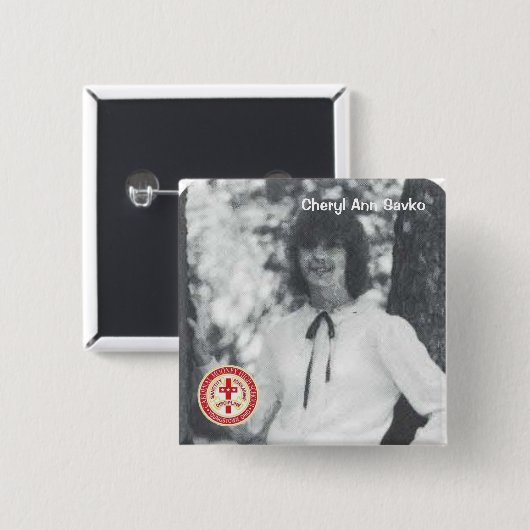 CherylアンSavko 缶バッジ (正面&裏面)