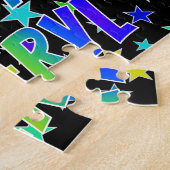 "CHERYL"名,おもしろい"ハッピーバースデー" ジグソーパズル (側面)