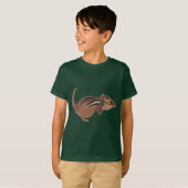 CherylsArtの絵画Tシャツにデジタルチムンク Tシャツ (正面フル)