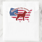 Chesapeake Bay Retriever 長方形シール (バッグ)