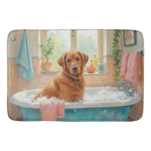 Chesapeake Bay Retriever Bath Time Cozy Bathroom D バスマット (正面)