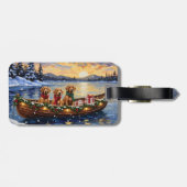 Chesapeake Bay Retriever Christmas Boat Holiday ラゲッジタグ (裏面横)