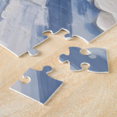 Chesapeake Bay Retriever Christmas Red Truck ジグソーパズル (側面)