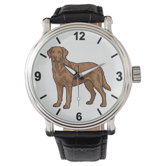 Chesapeake Bay Retriever Dog Wrist Watch 腕時計 (正面)