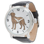 Chesapeake Bay Retriever Dog Wrist Watch 腕時計 (アングル)