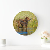 Chesapeake Bay Retriever Hunting Dog Wall Clock ラウンド壁時計 (ホーム)