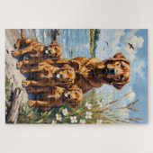 Chesapeake Bay Retriever Marsh Art ジグソーパズル (横)